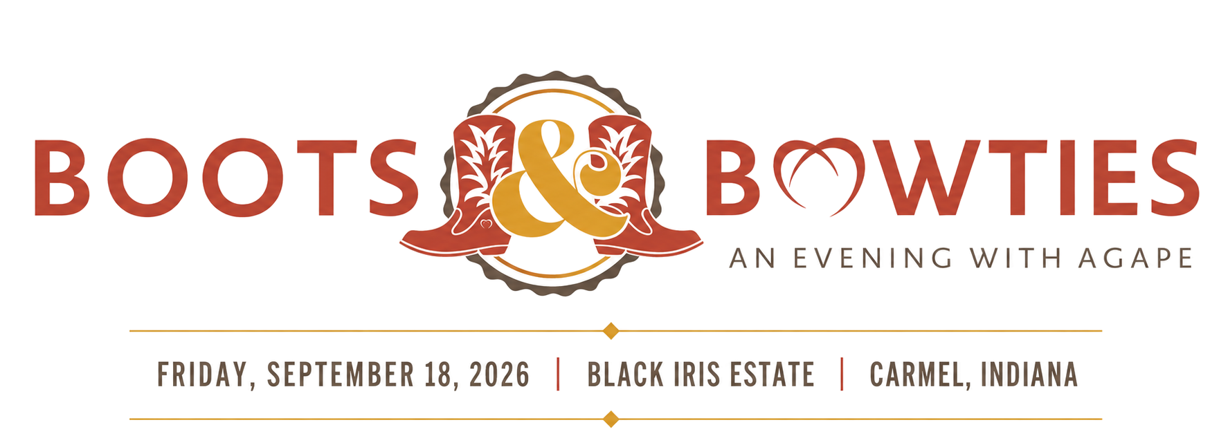 Boots & Bowties Gala, Friday September 18, 2026 at Black Iris Estate